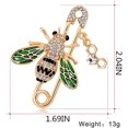 thumbnail image 2 of NETSENG Bee Brooch pins Women Enamel Crystal Insect Pin Lapel Pin Large Safety Pin, 2 of 6