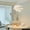 White, variant on Arturesthome Milk White Chandelier Silk Satin Led Bedroom Decor Home Pendant Lights