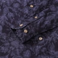 thumbnail image 4 of YIUME Men's Hawaiian Shirt Enchanted Elegance Cotton Button-down Long Sleeve Aloha Shirt, 4 of 7