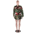 thumbnail image 5 of Fashion Lip Print Camo Jacket (L, ArmyGreen), 5 of 8