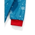 thumbnail image 6 of Christmas Family Pajamas Matching Set, Letters Print Long Sleeve T-shirt with Penguin Snow Print Pants Sleepwear Loungewear, 6 of 10