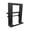 A, variant on Clamp-On Floating Book Display Stand, Metal Bookshelf Organizer for Shelves and Cabinets, Black