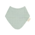 thumbnail image 6 of Crane Baby Organic Cotton 3-Piece Adjustable Fit Bandana Baby Bib Set, White, Unisex Baby Bibs, 6 of 8
