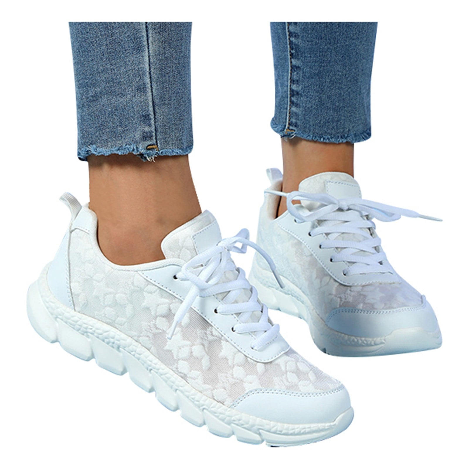 Wyzesi Sneakers Women Blue Women's Fashion Sneakers Breathable - Main Image