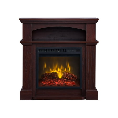 

HearthPro Addison 32 inch Freestanding Electric Fireplace Mantel Package - Mahogany SP5718