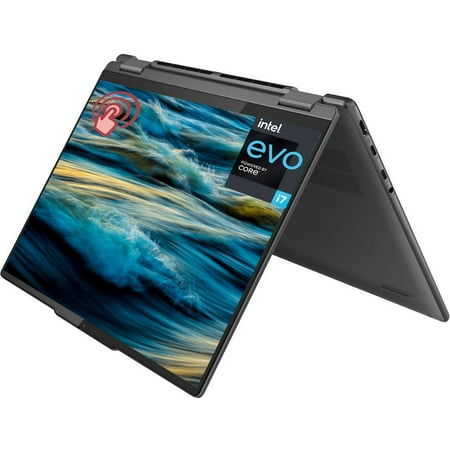 Lenovo Yoga 7i 2-in-1 Laptop, 14" 2.2K IPS Touchscreen, Intel Core i7-1355U, 16GB RAM, 512GB SSD, Intel Iris Xe Graphics, Backlit Keyboard, Wi-Fi 6E, Windows 11 Home, Storm Grey