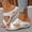 White 1, variant on Hoshose Summer New Womens Slide Sandals Solid Color Hook&Loop Non Slip Casual Dressy Beach Sandals Breathable
