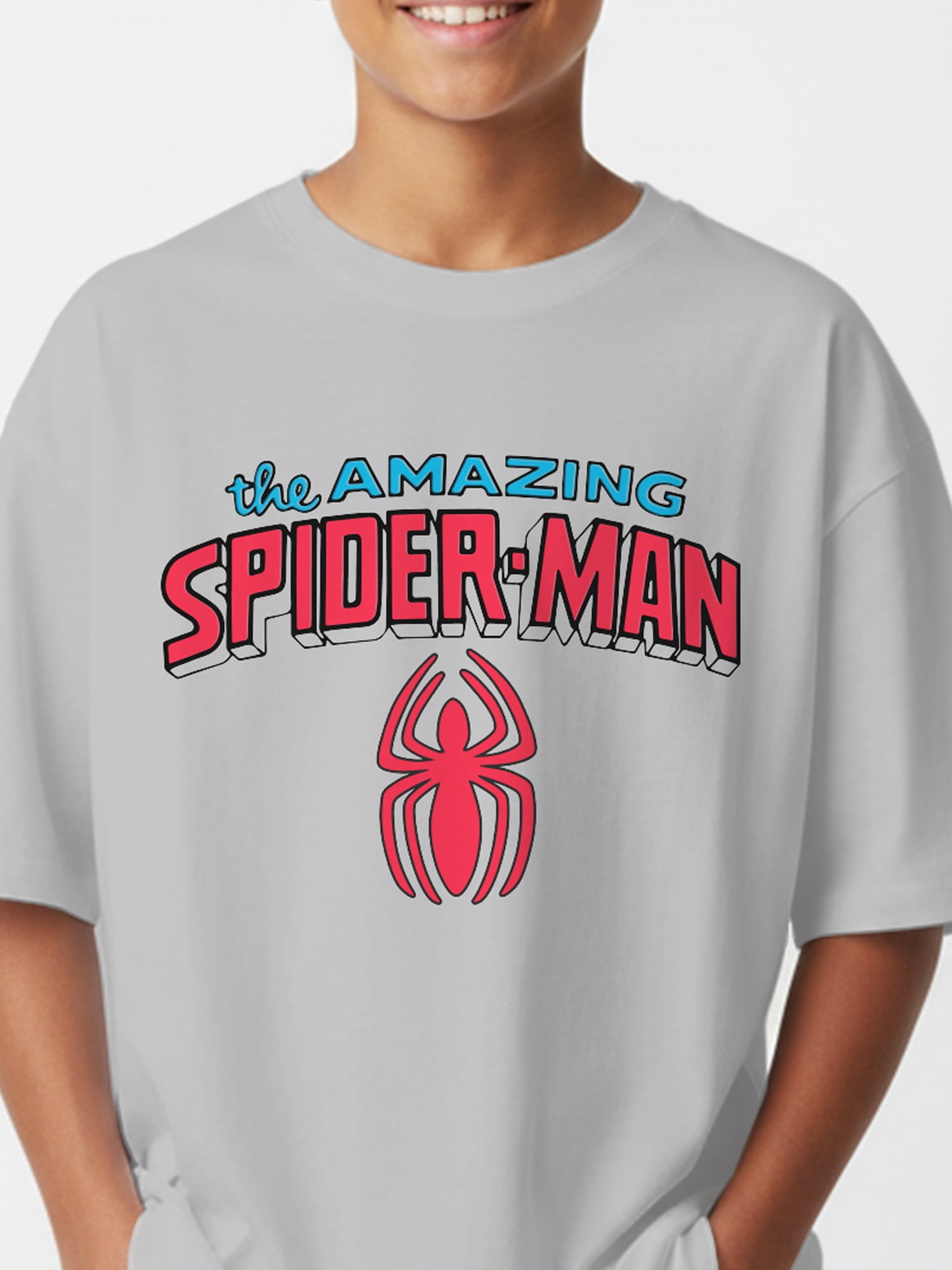 Spider-Man, Boys' Elevated Front and Back Graphic T-Shirt, Sizes 4-18