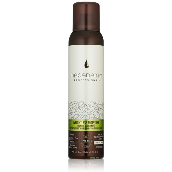 Macadamia Weightless Moisture Dry Oil Mist Hairspray, 5 Oz