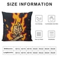 thumbnail image 5 of YINGXI Throw Pillow Covers Pillowcase Hand Lettered Typographic for Apparel Design Throw Pillow Case Decorative Cushion Cover Sofa Bed 18x18in, 5 of 5