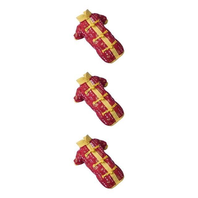 Greeniant Ropa para perros, ropa para mascotas, vestidos para cachorros, traje Tang bonito, estilo chino de Año Nuevo, calidez de invierno, Type1 NO1