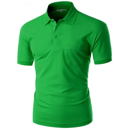 Driver Short Sleeve Pique Shirt - FashionOutfit Men's Pique 180-200 Tc Polo Dri Fit Collar Short Sleeve T-Shirt