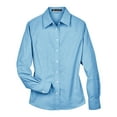 thumbnail image 4 of Harriton M600W Women's Long Sleeve Oxford Dress Shirt-Light Blue-M, 4 of 5