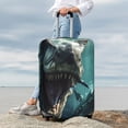 thumbnail image 3 of Lsque Underwater Dinosaur Shark Printed Luggage Cover, Travel Luggage Protector,Scratch and Dirt Resistant, Fits 18-32 Inch Luggage - Medium, 3 of 9