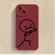 thumbnail image 1 of Funda de teléfono de dibujos animados Matchman para IPhone 11, 12, 13, 14 Pro Max, Mini, XR, XS, X, 7, 8 Plus, SE2020, funda de silicona TPU suave mate a prueba de golpes Fivean unisex, 1 of 2