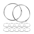 thumbnail image 6 of SHOWERORO 24Pcs Silver Metal Loose Leaf Rings for Paper and Document Holding, 6 of 8