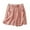 Pink, variant on Cotton Linen Shorts for Women Summer Lightweight Drawstring Elastic Waisted Loose Casual Shorts