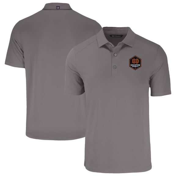 Men's-Cutter & Buck  Gray Houston Dynamo FC Big & Tall Forge Eco Stretch Recycled Polo