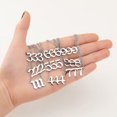 thumbnail image 3 of Htooo Collar con número de ángel de acero inoxidable chapado en oro y plata de 18 quilates 111 222 333 444 555 666 777 888 999 Joyería de numerología para mujeres y niñas, 3 of 5
