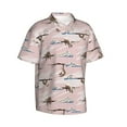 thumbnail image 2 of Daiia Cloud Sloth Hawaiian Shirt for Men Gentle Cotton Regular Short Sleeve Casual-Small, 2 of 9