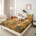 thumbnail image 4 of Feelyou Boy Woodland Animal Twin Sheet Sets, Rustic Deer Moose Bedding, 3 Pieces, 4 of 7