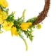 thumbnail image 4 of Corona de rosas amarillas, aro Floral, suministros de decoración para fiestas, coronas de simulación, corona de primavera para ventanas de porche y, 4 of 5