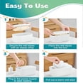 thumbnail image 3 of HIBIBUD Baby Wipe Warmer, Portable Usb Powered Baby Wet Wipes Dispenser Holder with Temperature Control, Paper Towel Heater for Home, Car, Travel (White), 3 of 9