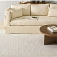 thumbnail image 2 of SAFAVIEH Martha Stewart Daisy Square Area Rug, Glass of Milk White, 6' x 9', 2 of 10