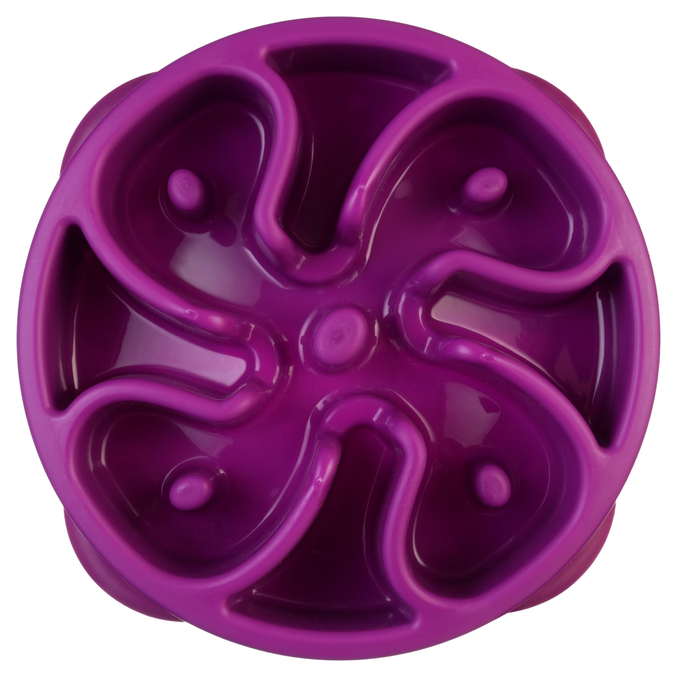 Fun Feeder Purple Dog Bowl - Healthy, Engaging Slow Feeding Dog Bowl –  Indestructible Dog