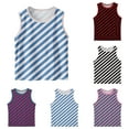 thumbnail image 2 of ShiShine Toddler Boys Girls Sleeveless Tank Tops Soft Crewneck Undershirts Summer Striped Print Sleeveless Vests Size 3-15T, 2 of 6