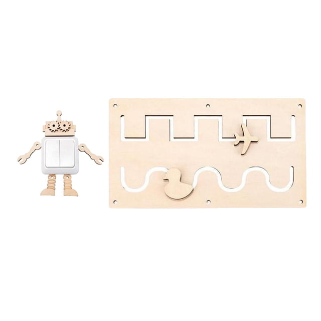 Junta de ocupados, Busy Board DIY Accesorios Preescolar Juguete EstiloH