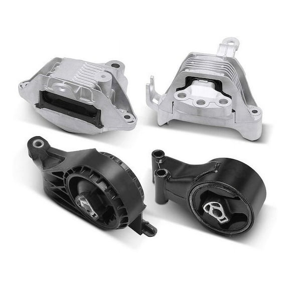 Engine Mount and Transmission Mount Kit 4 - Compatible with 2011 - 2017 Chevy Cruze 1.4L 4-Cylinder 2012 2013 2014 2015 2016
