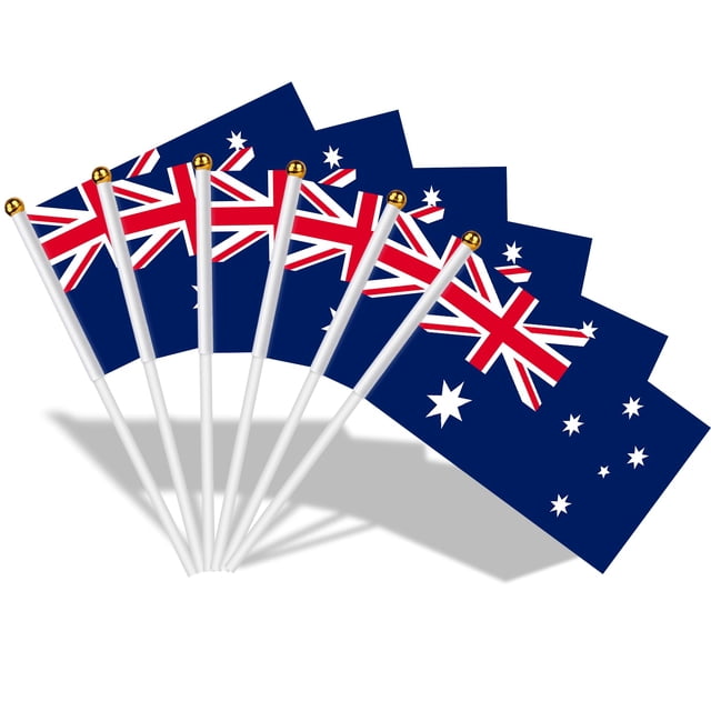 Banderas de Australia AhfuLife, 15 piezas, 14 x 21 cm, de mano