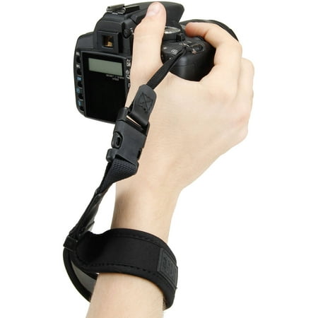 USA Gear Digital Camera Wrist Strap with Padded Neoprene and Quick Release System - Works With Canon, Sony, Nikon, Panasonic, Samsung and More