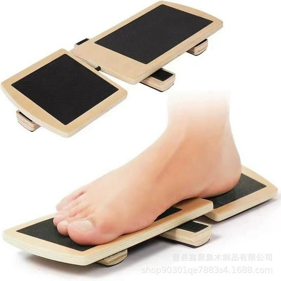 WEUVEB Single Leg Foot Board Wooden Balance Board Assorted Color 1Pcs