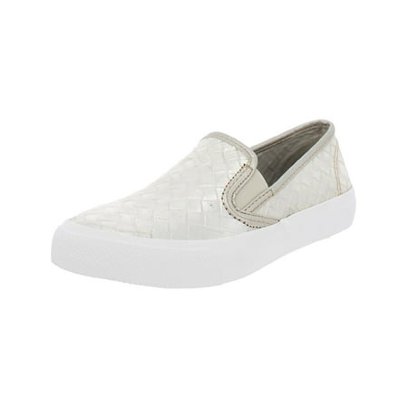 

Sperry Womens Seaside Weave Woven Metallic Slip-On Sneakers