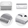 thumbnail image 2 of Jinsinto Lames de Tondeuse Réglables, Lame de Remplacement pour Tondeuse à Cheveux 2 Trous (2set, Argent), 2 of 5