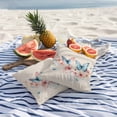 thumbnail image 5 of Outdoor Pillow Cover Blue Butterfly Set of 2 Waterproof Throw Pillowcases Watercolor Pink Floral Decorative Patio Furniture Pillows for Couch Garden Indoor & Outdoor Use, 5 of 9