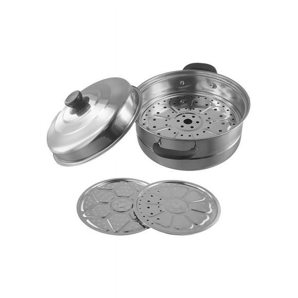 Easily Prepare Delicious Meals with this 2 Tiered Stainless Steel Steamer