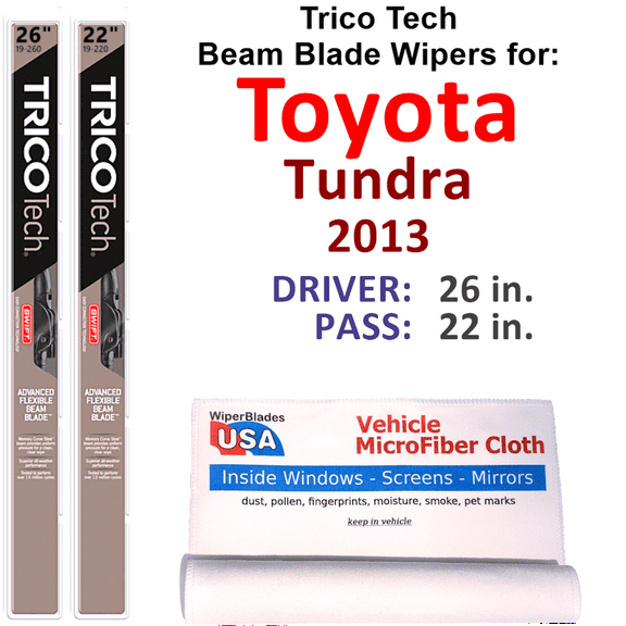 2013 Toyota Tundra Beam Blade Wipers (Set of 2)