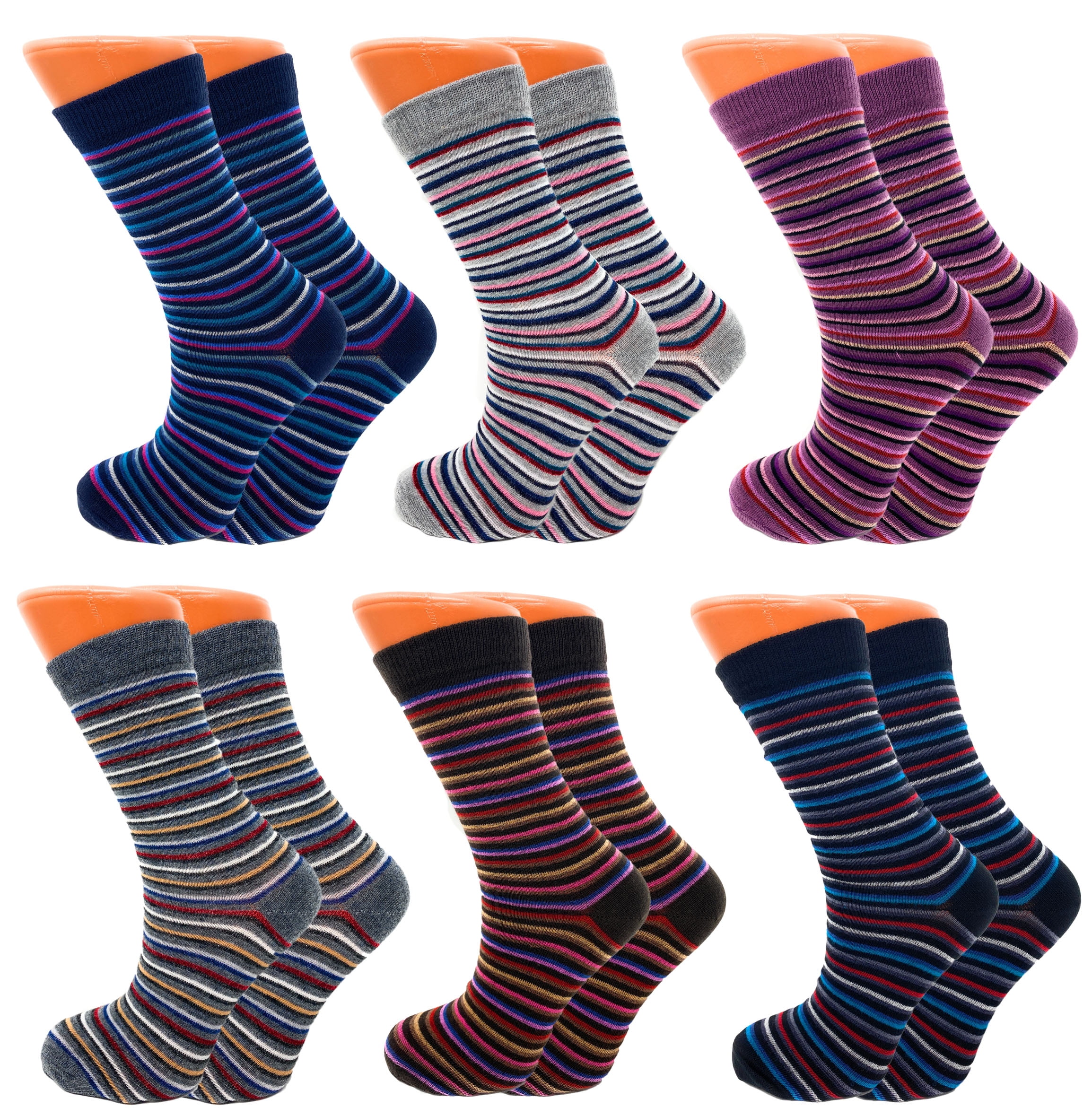 5 Pairs Mixed colors boys retro combed cotton socks 