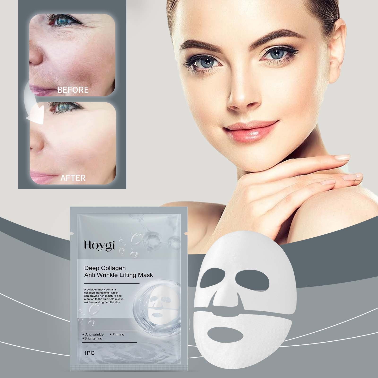 Vrorvz Resistant Aging Facial Mask Reduces Wrinkles,Brightens - Main Image