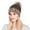Grey, variant on Knit Pom Poms Lined Rolled Leopard Print Hat with Warm Earflaps White