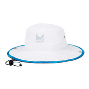 MISSION Cooling Bucket Hat, UPF 50 Sun Protection, 3 Wide Brim, Adjustable Strap, Evaporative Cooling Technology when Wet, Unisex, Light Gray