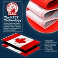 thumbnail image 2 of Anley Rip-Proof Double Sided 3-Ply Canada Flag 3x5 Foot - The Strongest, Longest Lasting Canadian Flags 3 X 5 Ft, 2 of 7