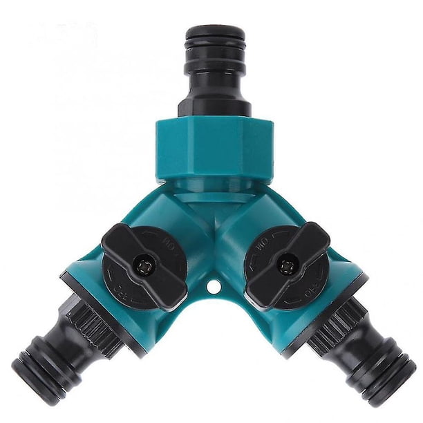 Válvula de manguera de jardín de 3 vías Auspicioso Distribuidor de conector rápido de manguera de jardín Regulador de agua de 3 vías Separador de válvula de cierre Grifo de manguera de jardín de 3 vía Feliz Sencillez