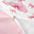 thumbnail image 4 of Erosebridal Girl Personalized Gifts Queen Duvet Cover Set,Pink Alphabet P Bedding For Teens 3-Piece,No Comforter,Reversible, 4 of 6