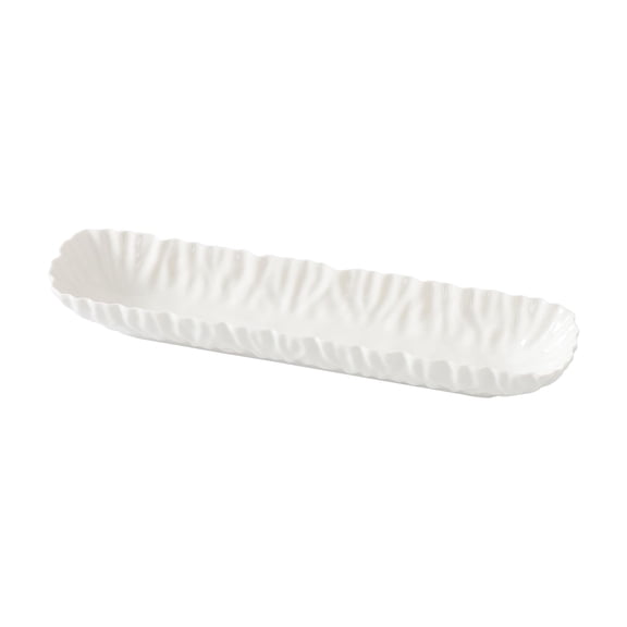 Pampa Bay Mascali Bianca Cracker Tray, 13.25" x 3.25" x 1.75" tall