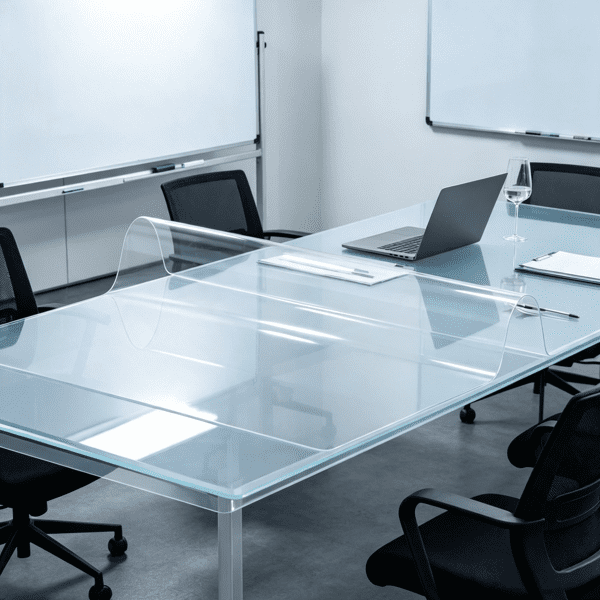 36 x 54 Inch 1.5mm Thick Clear PVC Table Protector, Waterproof & Easy-Clean Desk Pad, Rectangle for Office, Dining & Dresser
