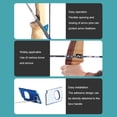 thumbnail image 4 of Wosthever Accesorios para de flecha, aleación resistente, fácil instalación, posición de aguja de acero ajustable, 3 piezas tiro y tiro con spg azul magnético, 4 of 6